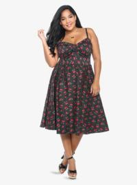 cherry print jennifer dress