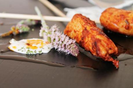 Chicken skewers with smoked paprika and mint yoghurt #108