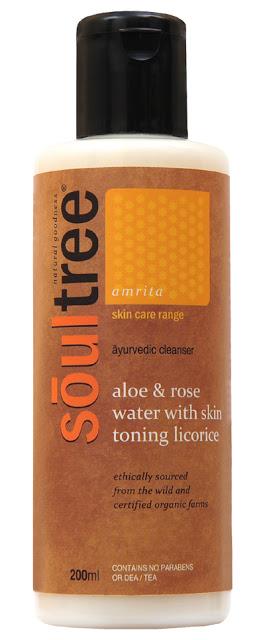 Wipe away dirt, oil and makeup with SoulTree Ayurvedic Facial Cleanser