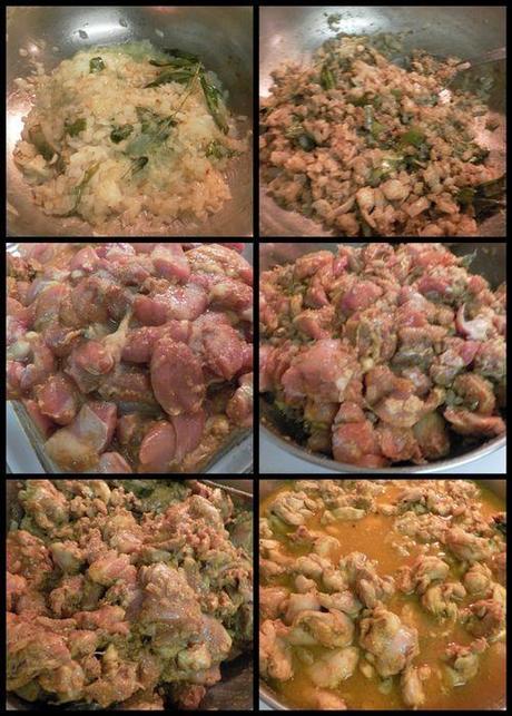 Andhra Chicken Curry - collage3