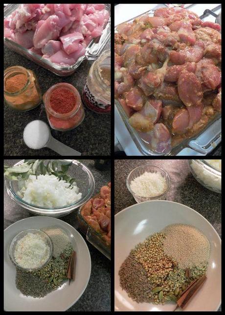 Andhra Chicken Curry - collage1