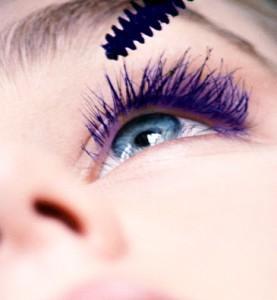purple mascara 277x300 Bright Eyes Lashes With Color
