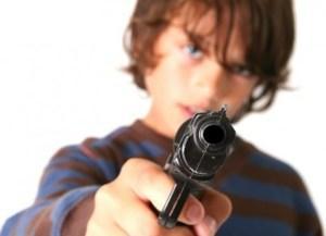 child with gun