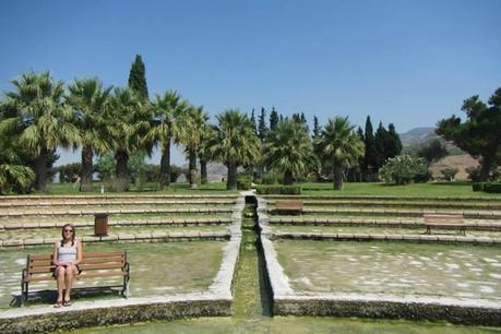 An empty park in Pamukkale