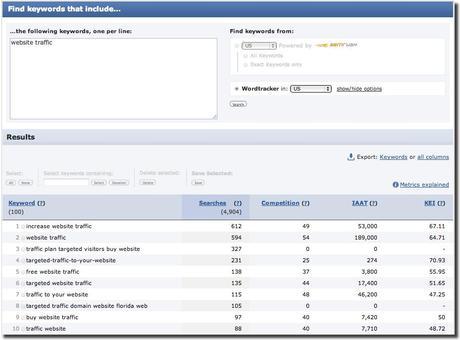 wordtracker free keyword research