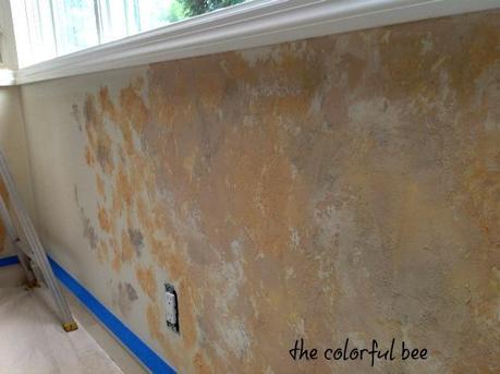 Fixing a Tuscan plaster wall after a kitchen renovation