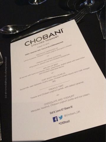 Blogger event: Chobani inspired dinner at Room Restaurant Manchester