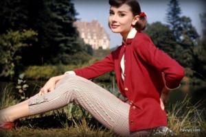 A photo of Audrey Hepburn wearing pants. Just think that 100 years ago that would not have been acceptable. The other way around (men wearing a dress) is still not culturally accepted. 