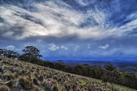 wind and rain over lerderderg gorge