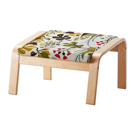 POÄNG Footstool IKEA The frame is made of layer-glued bent birch which is a very strong and durable material.