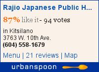 Rajio Japanese Public House on Urbanspoon