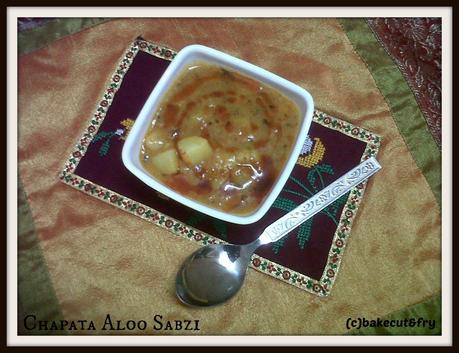 Sunday Lunch- Chatpate Aloo ki sabzi
