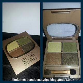 Forest Green Eyeshadow with Milani Quad 04 Earthly Delights:  Makeup Look of the Day