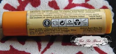 Burt's Bee Nourishing Lip Balm with Mango Butter Review