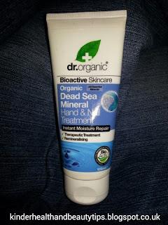 Dr Organic Dead Sea Mineral Hand and Nail Cream:  Review