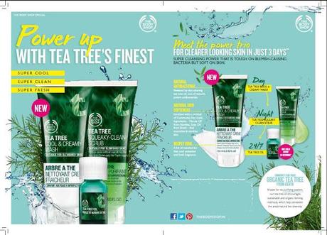 New Launches from The Body Shop - Tea Tree Cool & Creamy Wash and Tea Tree Squeaky Clean Scrub