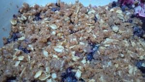 Blueberry crisp - a little slice of heaven 