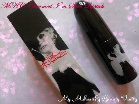MAC Marilyn Monroe Collection Charmed I’m Sure Lipstick Review, Swatches+red lipstick+marilyn monroe+lipstick+swatches