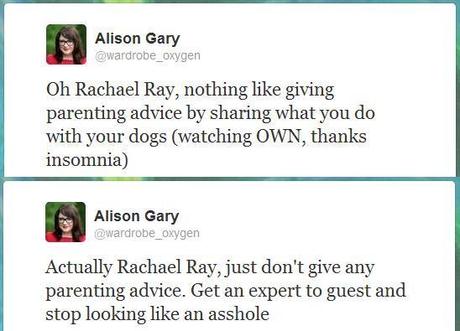 Advice, Insomina, and Rachael Ray