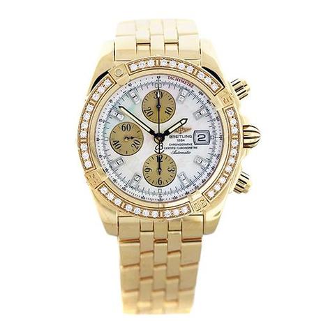 Breitling Chronomat Evolution K13356 Mother of Pearl Diamond Watch