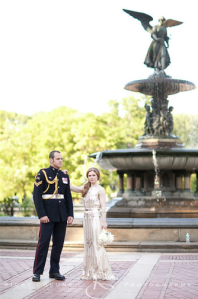 L&A wedding central park bethesda fountain