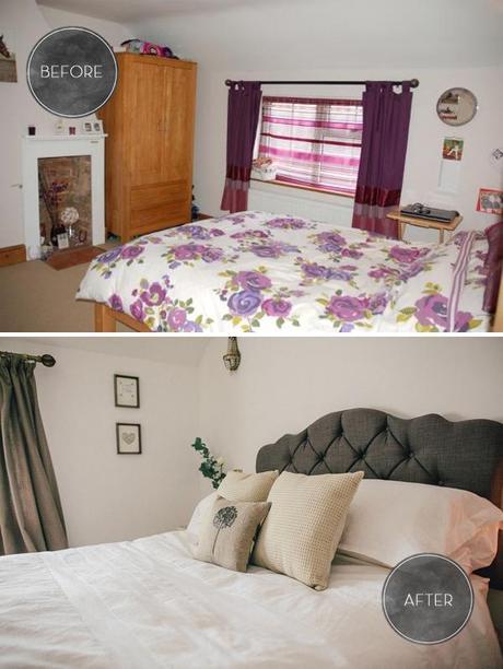 before and after master bedroom