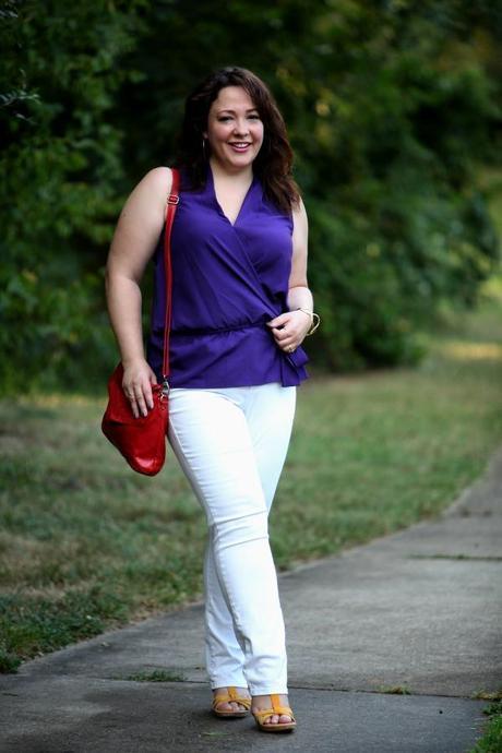 What I Wore: Purple and Primaries