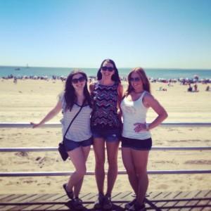 Lauren, Alyssa, and My on the Boardwalk