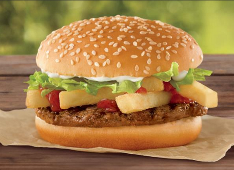 A Burger King French Fry burger, for crying out loud.