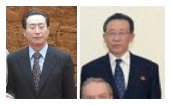 Chinese Special Envoy Wu Dawei (L) DPRK 1st Vice Minister of Foreign Affairs Kim Kye Gwan (R) 