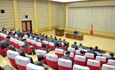 Overview of the expanded Party Central Military Commission meeting in August 2013 (Photo: Rodong Sinmun).