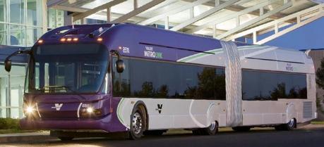 New Flyer Xcelsior 60-foot articulated transit bus. (Credit: New Flyer)