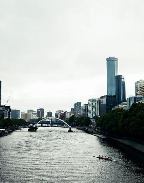 Swanston Bridge in The Yarra River