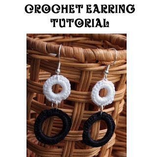 Video Tutorial:  Free Crochet Dangling Circle Earrings Pattern