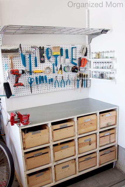 Simple Workbench In Garage