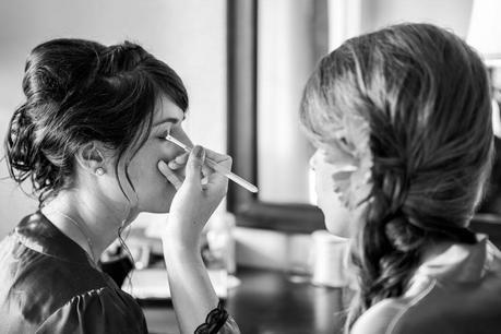 Bride Chelsea gets pampered before the big ceremony. Destination Wedding: Antigua