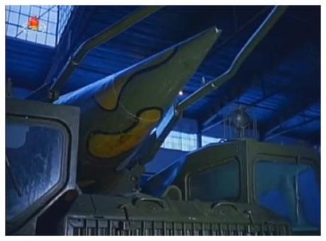 Nose cone of a Nodong medium-rang ballistic missile (Photo: KCTV screengrab).