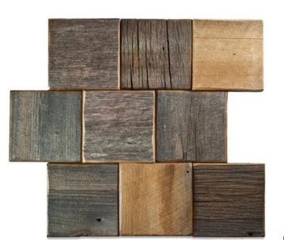 Loving Reclaimed Barn Wood Tiles!