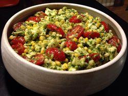 Corn-tomato-avocado salad