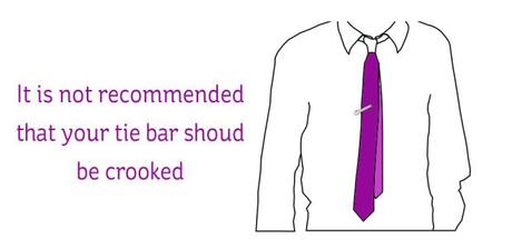 Crooked tie bar