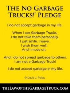Pledge The law of the garbage truck