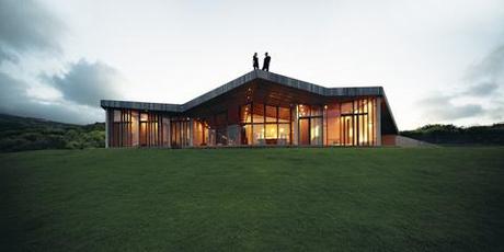 Facade of green home in Maui.