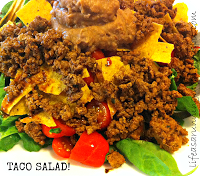 #dairyfree Taco Salad with Homemade Taco Seasoning