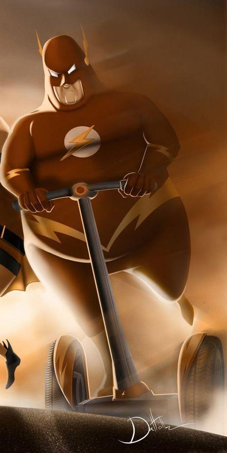 Fatmen: Funny Illustrations of Overweight Superheroes