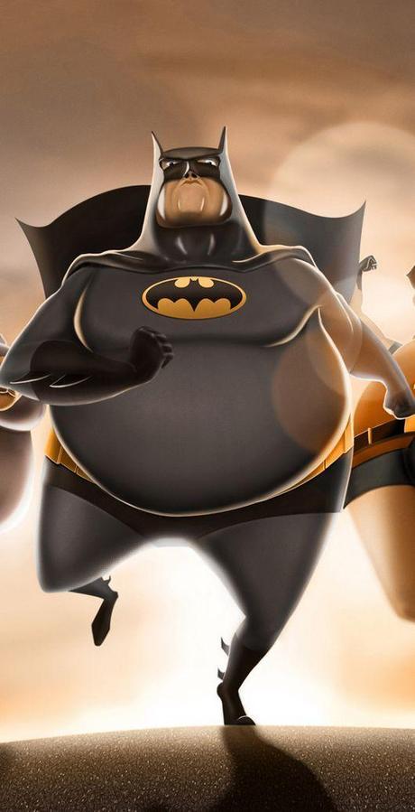 Fatmen: Funny Illustrations of Overweight Superheroes