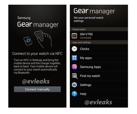 Smartwatch Companion App for smartphones Gear manager 