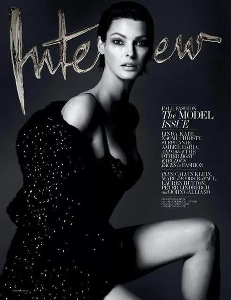 Cover Kate Moss, Naomi Campbell, Daria Werbowy, Amber Valletta, Stephanie Seymour, Christy Turlington and Linda Evangelista for INTERVIEW 2013
