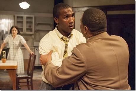 Toni Martin, Jerod Haynes and Wardell Julius Clark in Raisin in the Sun, TimeLine Theatre