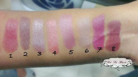 Swatch Check : 8 Chambor SILK TOUCH Lipsticks