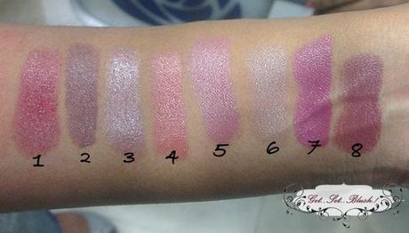 Swatch Check : 8 Chambor SILK TOUCH Lipsticks